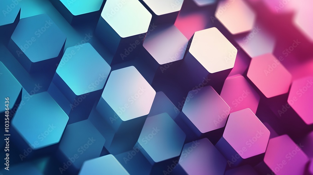 Poster hexagons pattern. geometric abstract background with simple hexagonal elements. medical, technology 