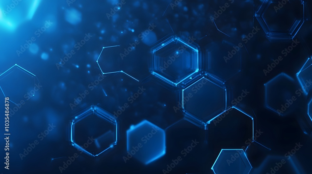 Poster hexagons pattern. geometric abstract background with simple hexagonal elements. medical, technology 