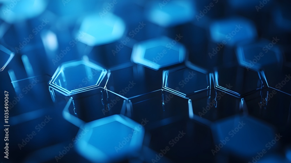 Poster hexagons pattern. geometric abstract background with simple hexagonal elements. medical, technology 