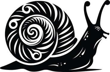 snail on a white background © PijushKumar