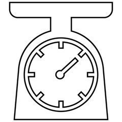 Scale, kitchenware, kitchen icon