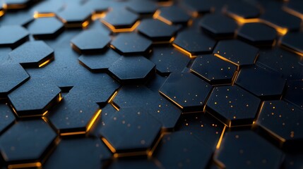 Hexagons pattern. Geometric abstract background with simple hexagonal elements. Medical, technology or science design. 