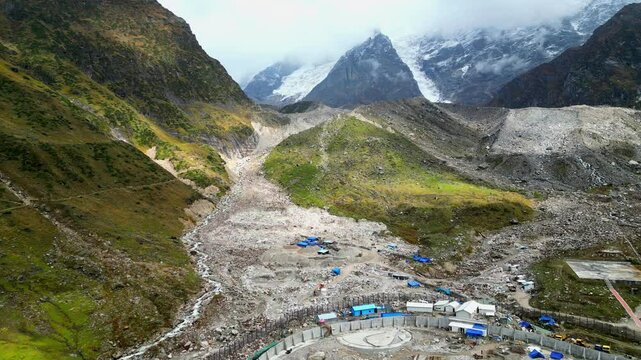 Drone shorts of temple Kedarnath