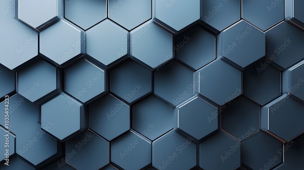 Poster hexagons pattern. geometric abstract background with simple hexagonal elements. medical, technology 