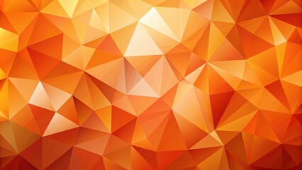 Fototapeta premium Abstract Geometric Pattern with Orange and Yellow Triangles