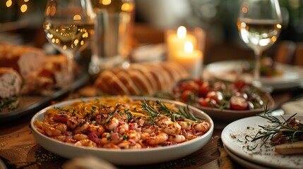 Shrimp Pasta with Rosemary and Garlic: A Delicious Dinner
