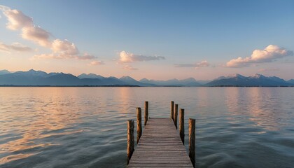 Obraz premium sunset over lake