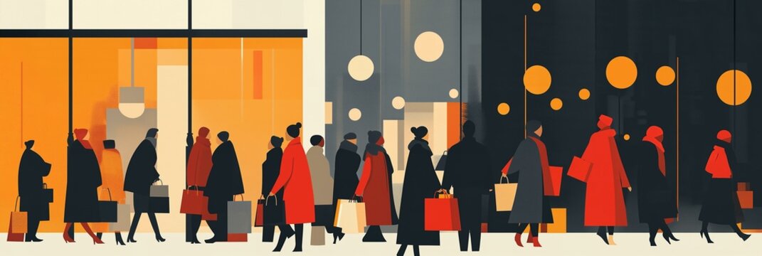 Christmas Shoppers: Holiday Retail Therapy