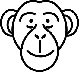 A smiling monkey with its eyes closed