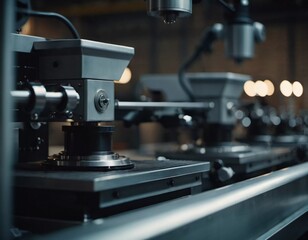 A manufacturing facility showcases advanced milling processes with a machine tool creating intricate parts, emphasizing engineering precision and efficiency. Generative AI