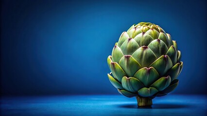 Obraz premium artichoke on deep blue background