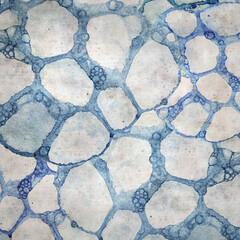 Obraz premium stylish square textured old paper background with traces of watercolor and soap bubles 