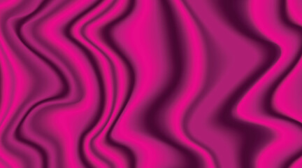 Fototapeta premium Luxurious magenta fluid background with wavy stripes flowing and forming abstract shapes for wallpaper and cover design