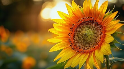 Close-Up of Vibrant Sunflower Petals Illuminated by Summer Light