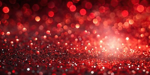 abstract glitter background with red particle Extreme Close-Up