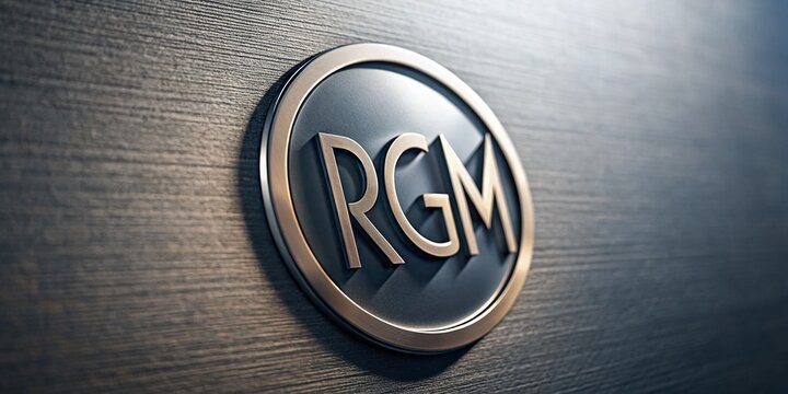 RGM Logo Design Initials Monogram for Technology and Business Branding - Macro Photography