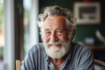 Portrait of a elderly man in a nursing home