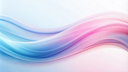 Fototapeta premium Abstract Pink and Blue Wavy Background, Flowing Smooth Gradient Shapes