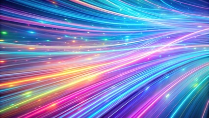 A symphony of vibrant and luminous light trails dancing across the canvas, creating an ethereal and mesmerizing display of color and motion