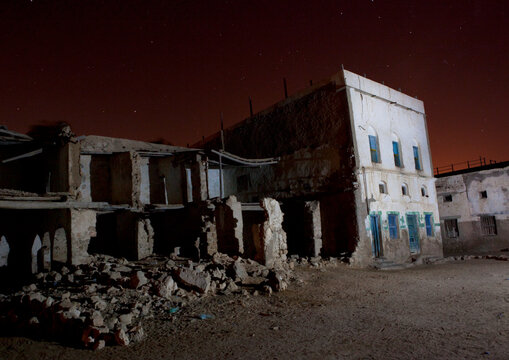 Former Ottoman Empire House By Night, Berbera, Somaliland