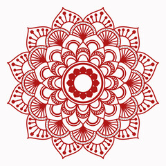 Decorative mandala design with colours