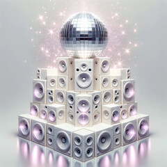 クラブミュージック　ダンス　フライヤー　背景　素材
