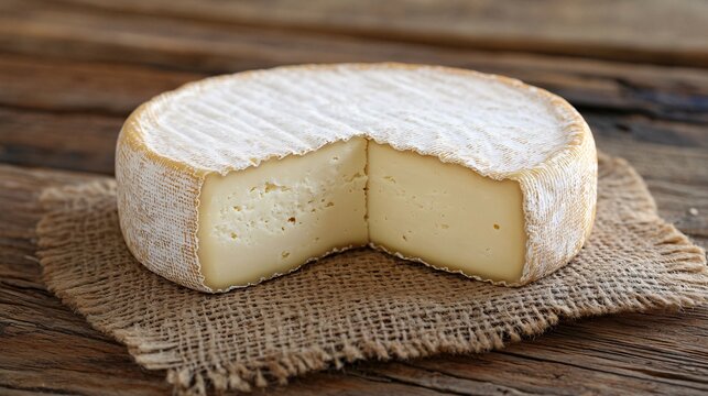 Chease on a wooden board