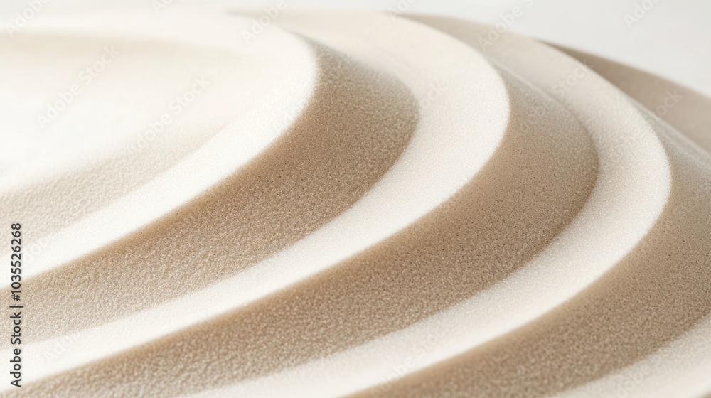 Aufkleber soft sand texture with fine grains and wind blown patterns creates serene and calming visual. gentle