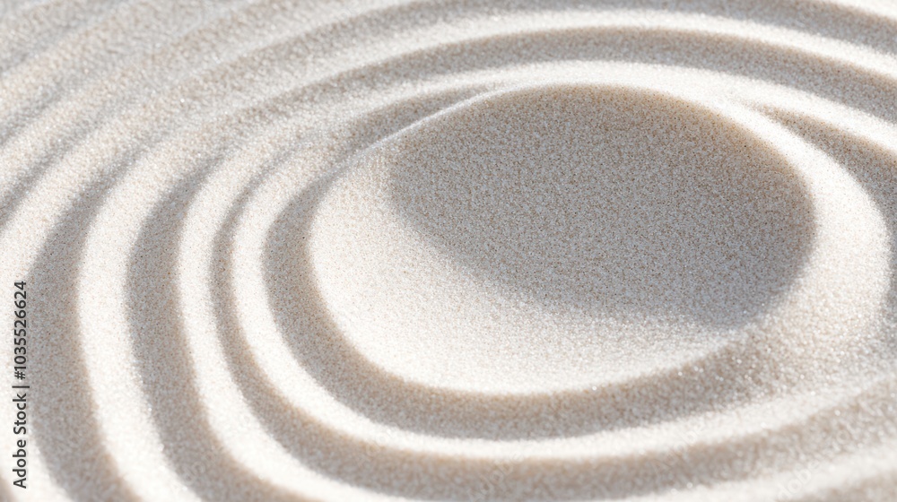 Poster soft sand texture with fine grains and wind blown patterns creates serene and calming visual. gentle