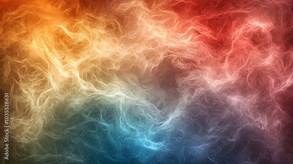 Poster vibrant abstract background with swirling colors and ethereal light patterns for creative design pro