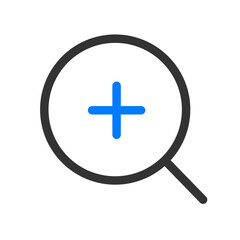 Blue and black outline business icon pack