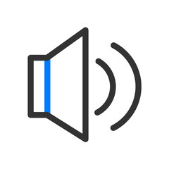 Blue and black outline business icon pack