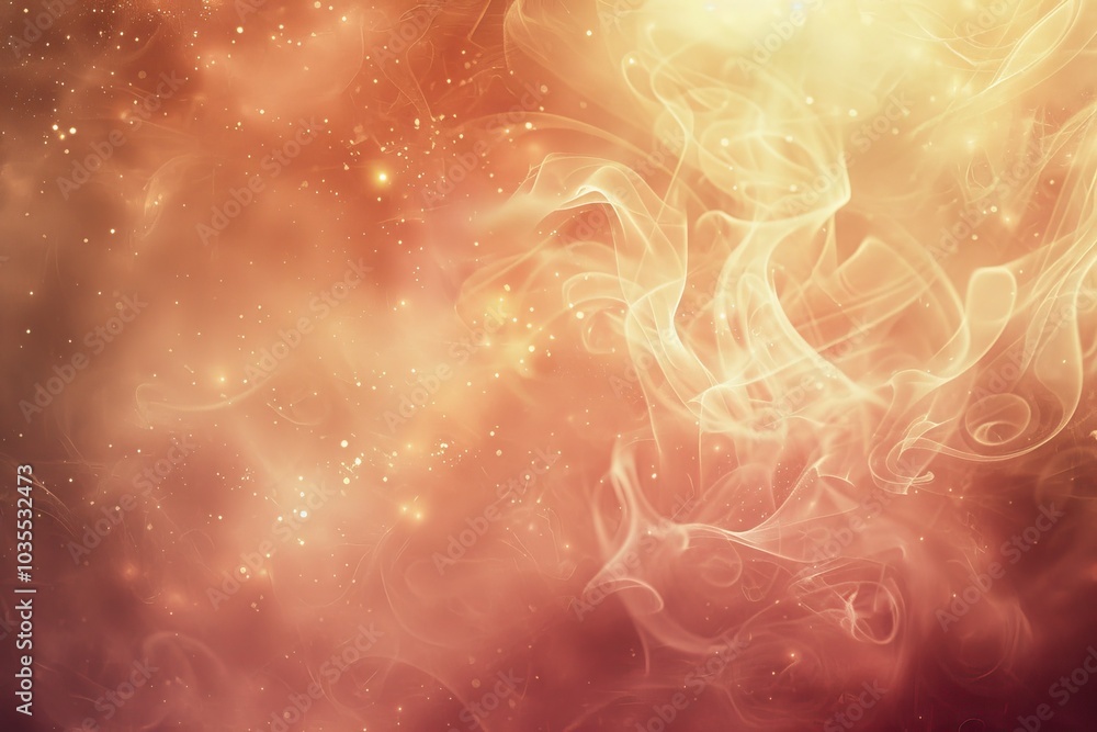 Poster an abstract swirl of warm colors and soft textures, creating a dreamy background perfect for artisti