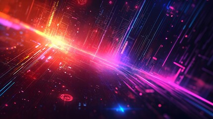 Naklejka premium Compliance theme with abstract high speed technology. 