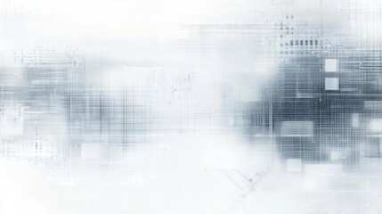 Obraz premium Futuristic White and Gray Technology Background, sleek digital design, abstract patterns, seamless integration, ideal for presentations, tech innovations, and modern interfaces