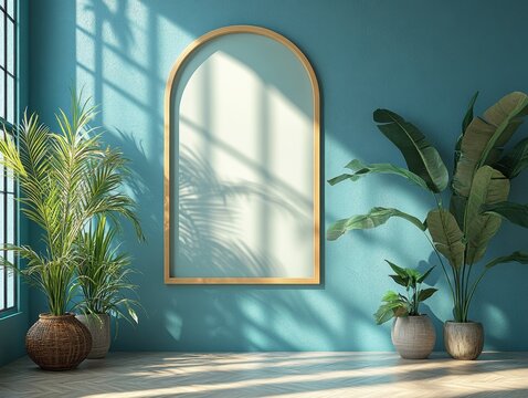 Modern square frame design, rounded edges, sleek lines, ample space for creative expression, versatile for various content applications