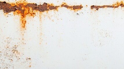 Rusty metal surface with white background, showing texture and corrosion detail.