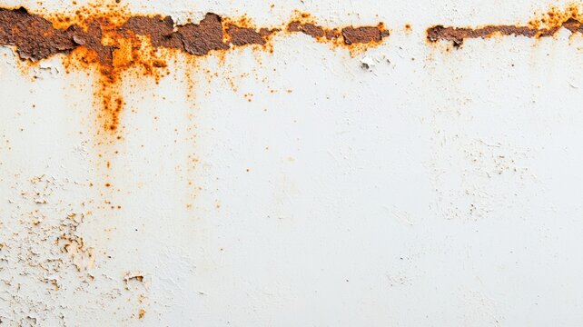 Rusty metal surface with white background, showing texture and corrosion detail.