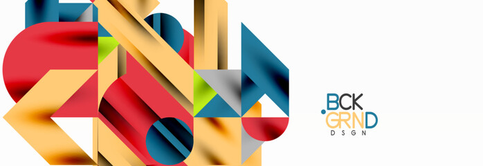 Trendy triangles lines, round elements and circles. Vector Illustration For Wallpaper, Banner, Background, Card, Book Illustration, landing page