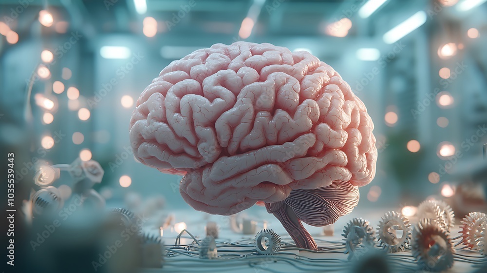 Poster exploring the intricacies of the human brain a deep dive into neuroscience and technology fusion