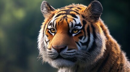 Fototapeta premium Close-up Portrait of a Majestic Tiger