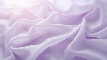 Obraz premium Elegant lavender silk chiffon fabric with a translucent flowing texture