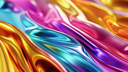 A Close-up Shot of a Abstract profiles with bright, gradient overlays