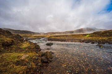 nature sceneries taken from Fauskasandur beach along the route 1 between hofn and Egilsstadir, Iceland