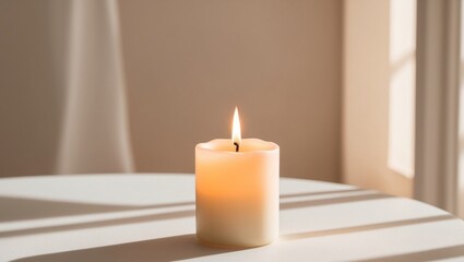 Warm candlelight creates a cozy ambiance.