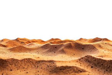 Stunning Alien Desert Scene Featuring Vibrant Red Sand Isolated on a transparent Background for Artistic and Creative Projects