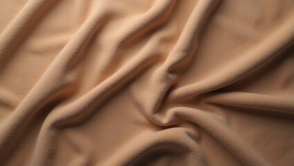 Luxurious dusty brown suede fabric with a velvety smooth texture