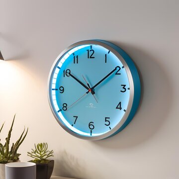  2 o clock sea blue Office  wall