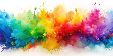 Fototapeta premium abstract watercolor background with splashes of color