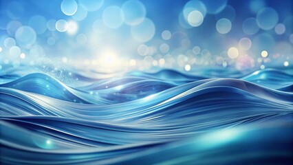 Stunning Abstract Blue Wave Background - Serene Oceanic Scenery for Modern Design